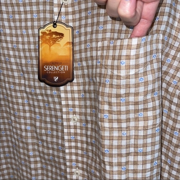 CRÉMIEUX Short Sleeve Shirts Size Large NWT - Picture 3 of 11